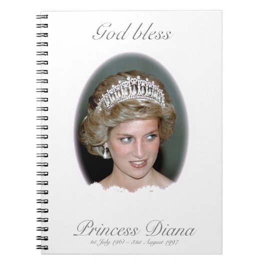 God Bless Princess Diana Notitieboek (Voorkant)