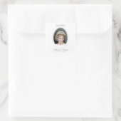 God Bless Princess Diana Vierkante Sticker (Tas)