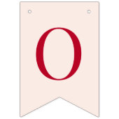 God Bless Roze & Rode 6 Letters Doop & Communie Vlaggetjes (Tweede vlag)