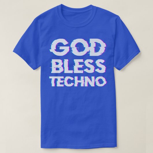 God Bless TechnoRaver DJ Music Techno Premium T-shirt (Design voorkant)