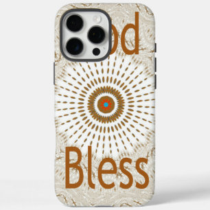 "God Bless" Tekst Traditioneel Afrikaans Motiefo iPhone 16 Pro Max Hoesje