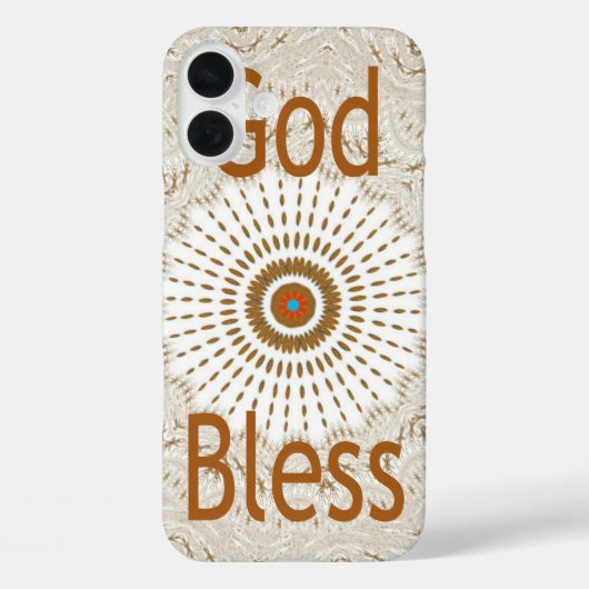 "God Bless" | Tekst Traditioneel Afrikaans Motiefo Case-Mate iPhone Case (Achterkant)