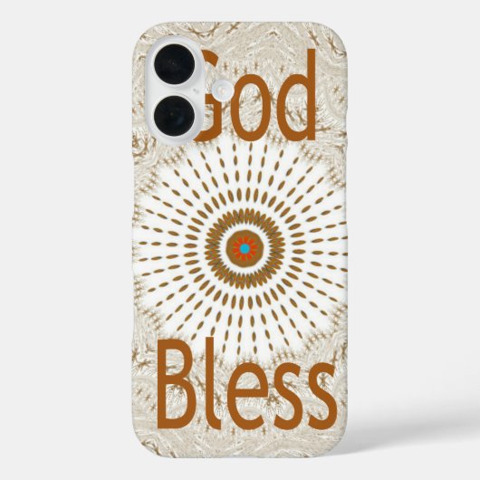 "God Bless" | Tekst Traditioneel Afrikaans Motiefo Case-Mate iPhone Case (Achterkant)