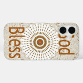 "God Bless" | Tekst Traditioneel Afrikaans Motiefo Case-Mate iPhone Case (Achterkant (horizontaal))