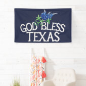 God Bless Texas Bluebonnet Art "Texas Bluebonnets" Spandoek (Insitu)