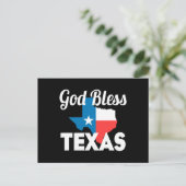 God Bless Texas Briefkaart (Staand voorkant)