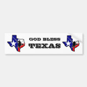 God Bless Texas Bumpersticker (Voorkant)