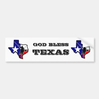 God Bless Texas Bumpersticker