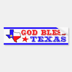 God Bless Texas Bumpersticker