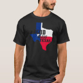 God Bless Texas Christelijke Texas Independence Da T-shirt (Voorkant)