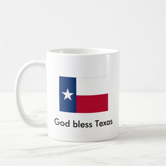God Bless Texas Coffee Mok (Links)