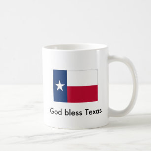 God Bless Texas Coffee Mok