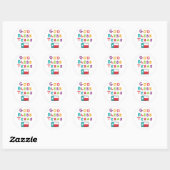 God Bless Texas Ronde Sticker (Vel)