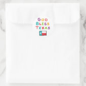God Bless Texas Ronde Sticker (Tas)