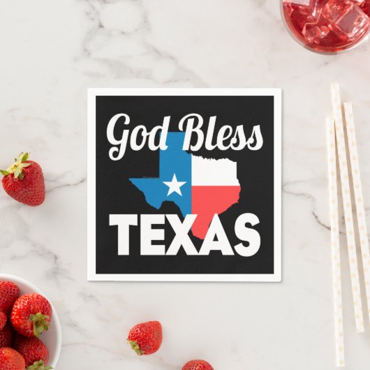 God Bless Texas Servetten (Insitu)