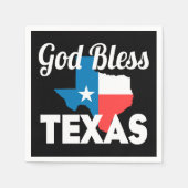 God Bless Texas Servetten (Voorkant)