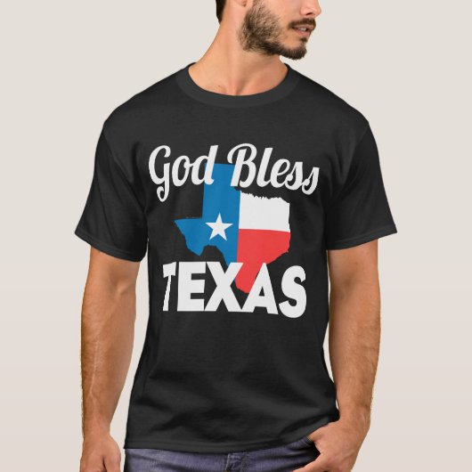 God Bless Texas T-shirt (Voorkant)