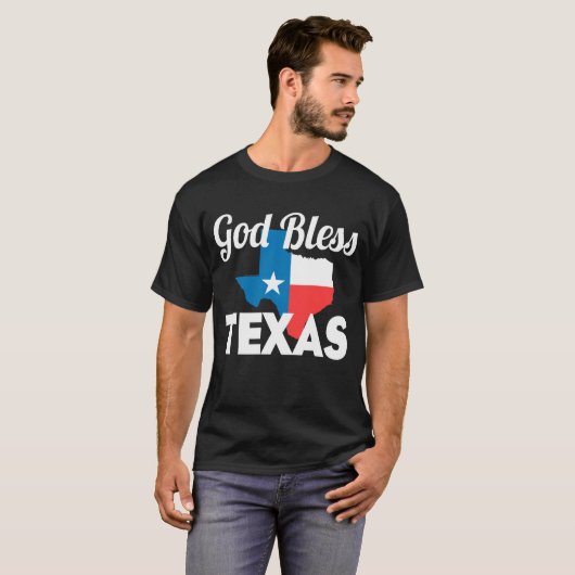 God Bless Texas T-shirt (Voorkant volledig)