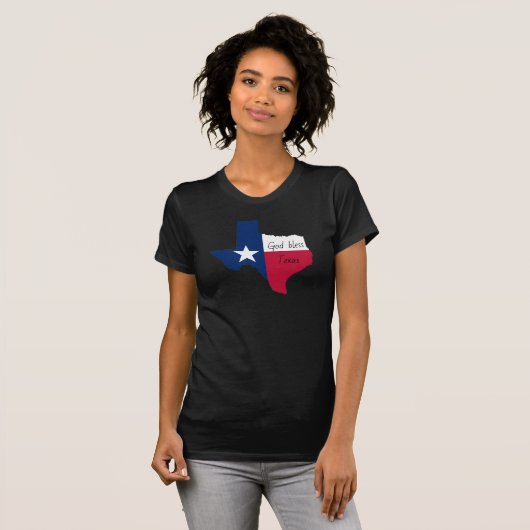 God bless Texas T-Shirt (Voorkant volledig)