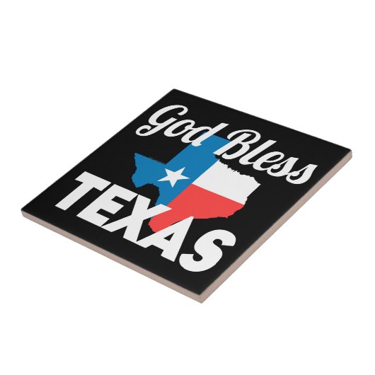 God Bless Texas Tegeltje (Zijkant)
