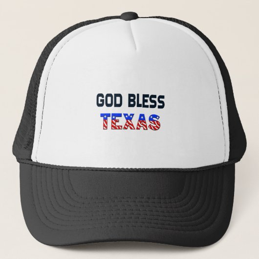 God Bless Texas Trucker Pet (Voorkant)