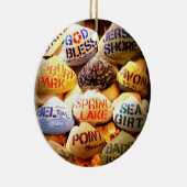 God Bless the Jersey Shore - Kerstornament Keramisch Ornament (Rechts)