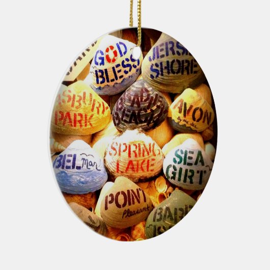 God Bless the Jersey Shore - Kerstornament Keramisch Ornament (Rechts)