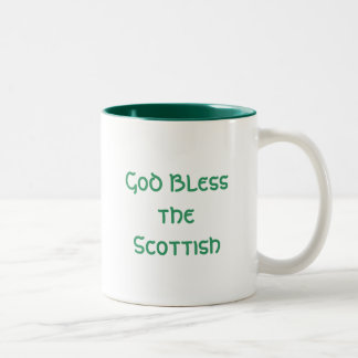 God Bless the Scottish Tweekleurige Koffiemok