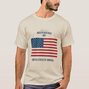 "God Bless The USA" Patriottische Vlag T-shirt