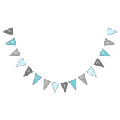 God Bless Thomas Blue en Gray Baptism Banner (Alle)