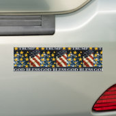 GOD BLESS TRUMP BUMPERSTICKER (Op auto)