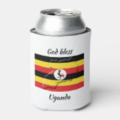 GOD BLESS UGANDA Gepersonaliseerd Keepomwille Blikjeskoeler (Blikje Voorkant)
