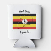 GOD BLESS UGANDA Gepersonaliseerd Keepomwille Blikjeskoeler (Achterkant)