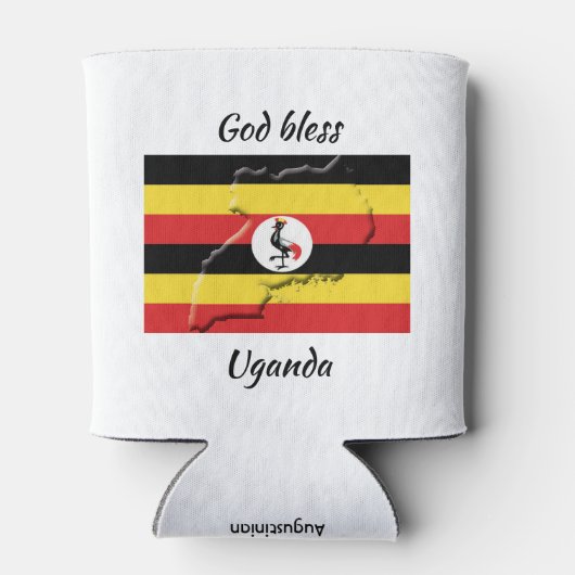 GOD BLESS UGANDA Gepersonaliseerd Keepomwille Blikjeskoeler (Achterkant)