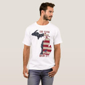 God Bless Union City Michigan | Patriottisch T-shirt (Voorkant volledig)