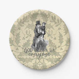 God bless us everyone Dickens Christmas Carol Papieren Bordje