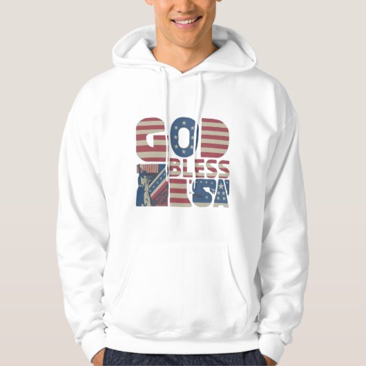 GOD BLESS USA HOODIE (Voorkant)
