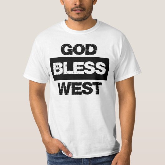 God Bless West T-Shirt (Voorkant)
