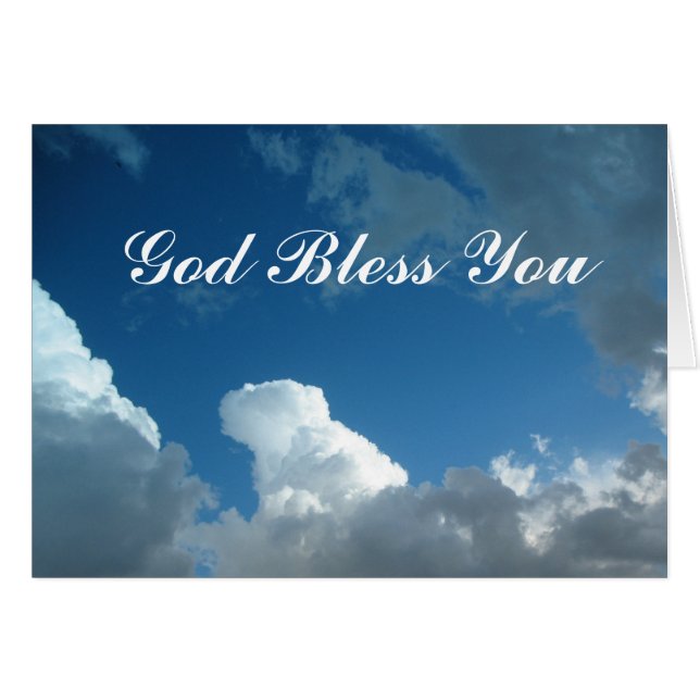 God Bless You clouds (Voorkant Horizontaal)