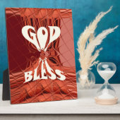 God Bless You Golden kenya Hakuna Matata Giraffe Fotoplaat (Zijkant)