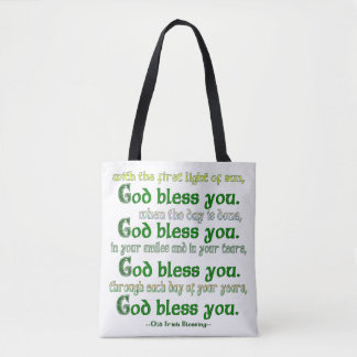God Bless You Ierse Zegen Tote Bag