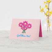 God Bless You Kaart (Gele Bloem)