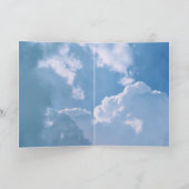 God Bless You Kaart met Wolken (Binnen)