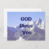 GOD Bless You postcard Briefkaart (Voorkant / Achterkant)