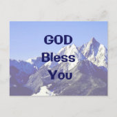 GOD Bless You postcard Briefkaart (Voorkant)
