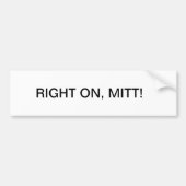 GOD BLESS YOU, SENATOR ROMNEY. BUMPERSTICKER (Voorkant)