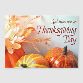 God Bless You Thanksgiving wenskaart Magnetische Uitnodiging