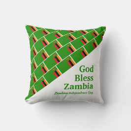 GOD BLESS ZAMBIA Custom Scripture Kussen