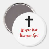 God boven angst magneet (Voorkant / Achterkant)