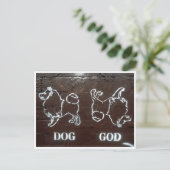 god briefkaart (Staand voorkant)